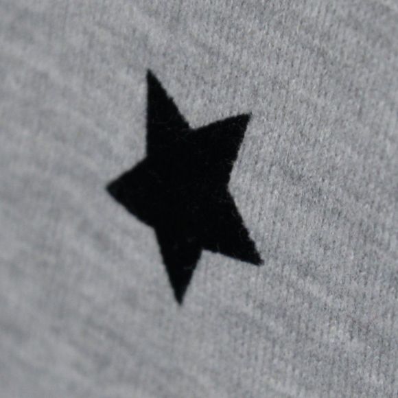 Maje Tiana Star Print Grey Crew Neck Sweater Sz S - Picture 5 of 7